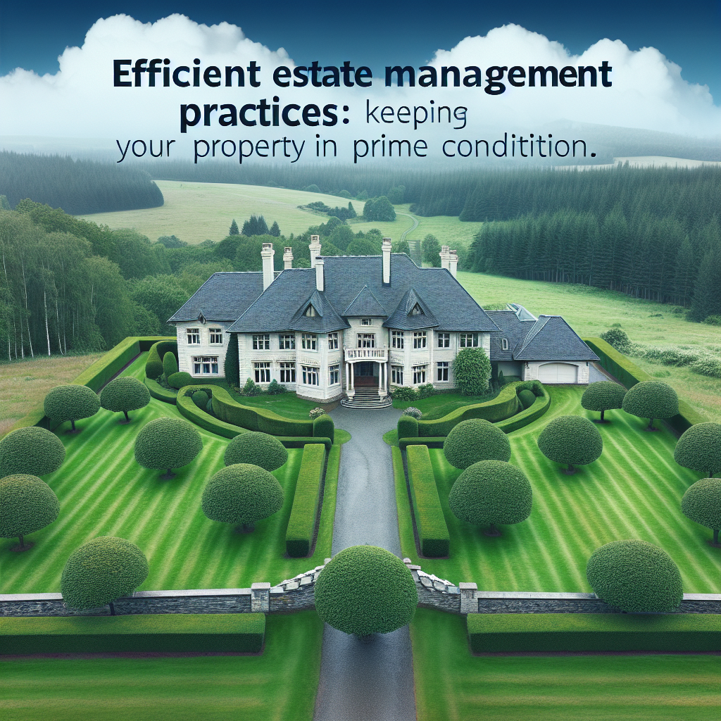 Efficient Estate Management Practices: Keeping Your Property in Prime Condition