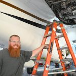 Ryan Yates, dad and Duncan Aviation engine line technician.