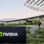 Nvidia sign outside company headquarters.